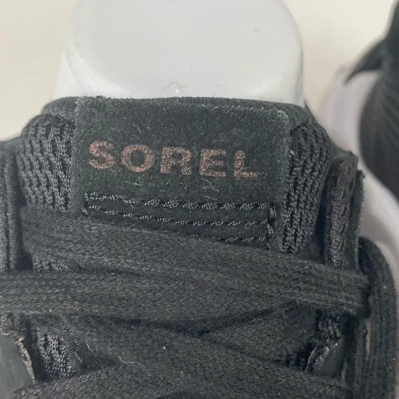 Sorel‎ Kinetic Women's Size 8 Rnegd Lace Black White Sneaker Women's Athletic - Picture 6 of 14